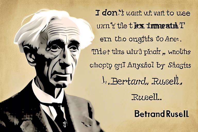 Philosophical Thoughts by Bertrand Russell - An Analysis