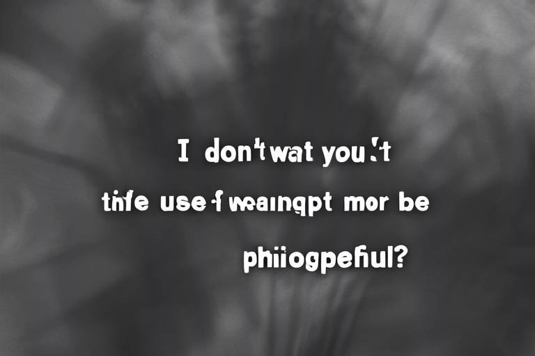 Can My Life Be More Meaningful? A Philosophical Approach