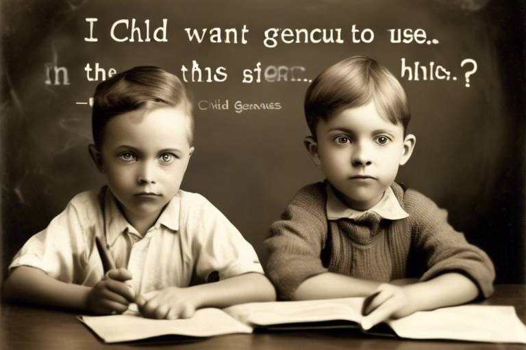 Child Geniuses - A Study into the Associated Ethical Issues